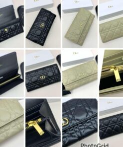 Dior leather long wallet 