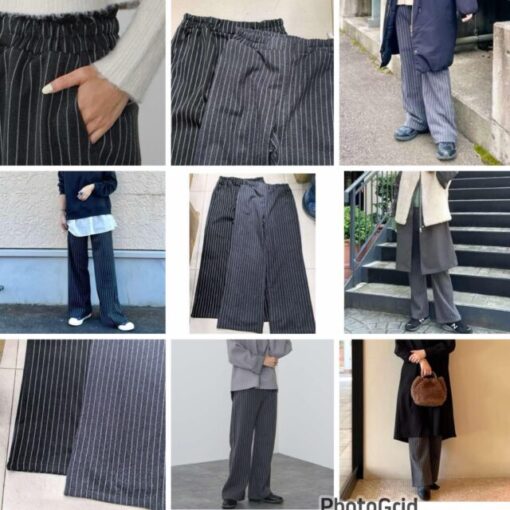 Beams striped pants 