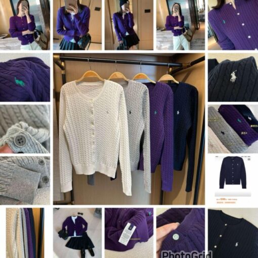 Ralph Lauren knit cardigan ( purple )