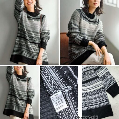 AL ( knit top Grey) + Black knit - Image 2