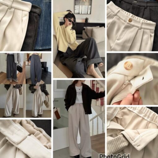 F/W KR pleated pants