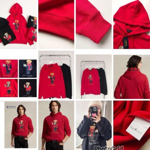 CNY limited version   RL POLO bear hoodie unisex 