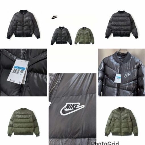 Nike quilted down jacket