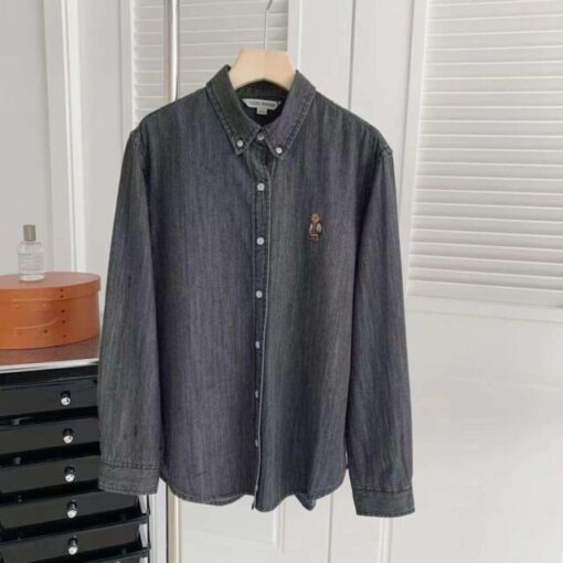 JF denim shirt bear black S