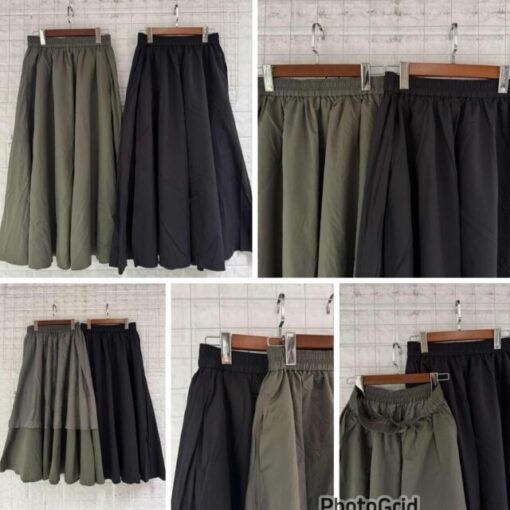 LM chiffon skirt ( black)