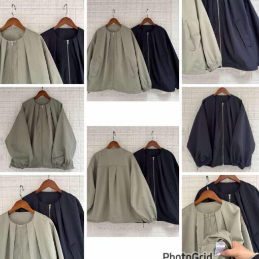 Lc pleated outer ( khaki)