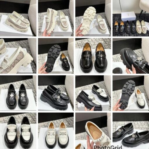 25 CD leather loafers (coin + fringe)